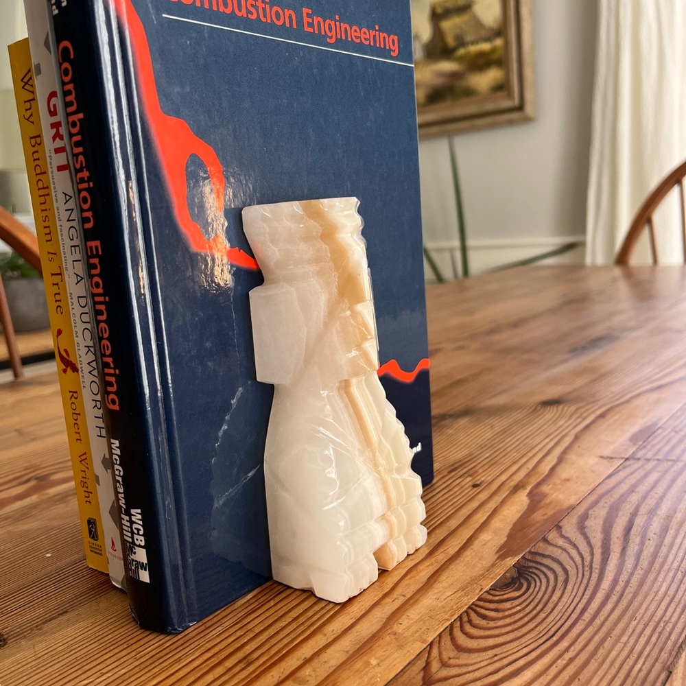 Carved Stone Bookends - Picture 4 of 5
